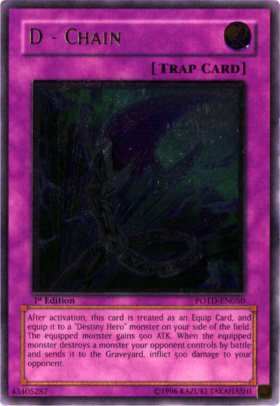 D - Chain [POTD-EN050] Ultimate Rare - Yu-Gi-Oh! - Card Brawlers | Quebec | Canada |