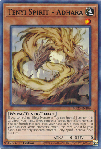 Tenyi Spirit - Adhara [MP20-EN106] Common - Yu-Gi-Oh! - Card Brawlers | Quebec | Canada |