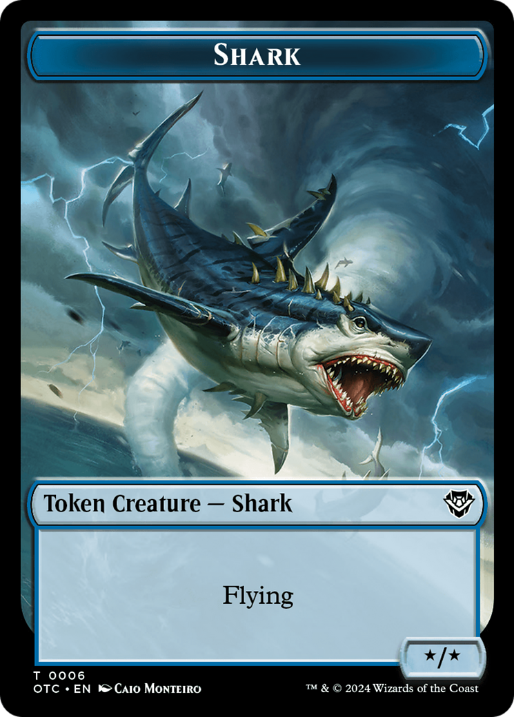 Ape // Shark Double-Sided Token [Outlaws of Thunder Junction Commander Tokens] - Magic: The Gathering - Card Brawlers | Quebec | Canada |