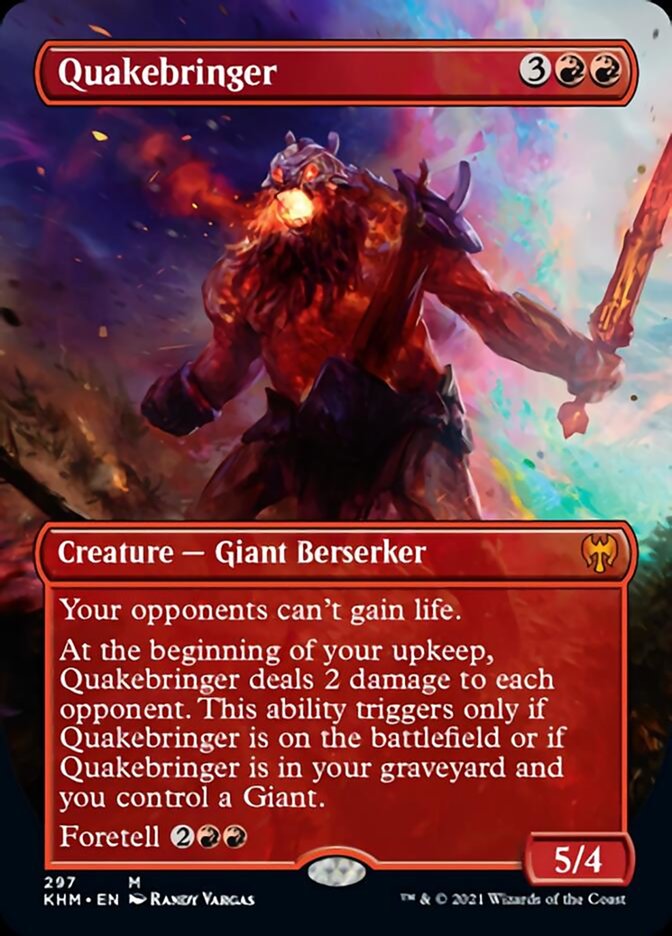 Quakebringer (Borderless Alternate Art) [Kaldheim] - Magic: The Gathering - Card Brawlers | Quebec | Canada |