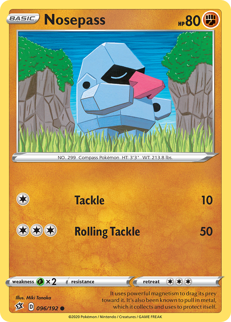 Nosepass (096/192) [Sword & Shield: Rebel Clash] - Pokémon - Card Brawlers | Quebec | Canada |
