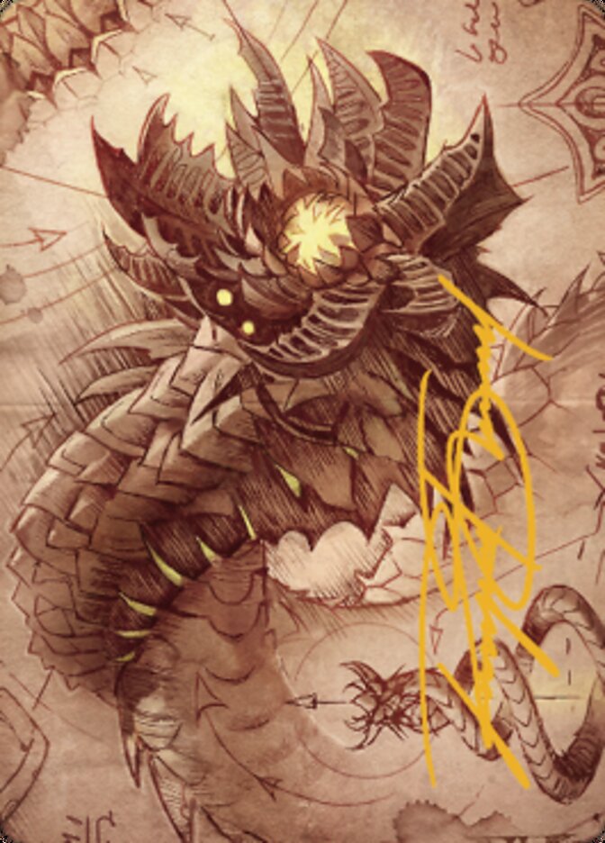 Wurmcoil Engine Art Card (Gold-Stamped Signature) [The Brothers' War Art Series] - Magic: The Gathering - Card Brawlers | Quebec | Canada |