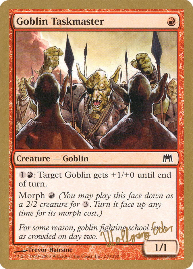 Goblin Taskmaster (Wolfgang Eder) [World Championship Decks 2003] - Magic: The Gathering - Card Brawlers | Quebec | Canada |