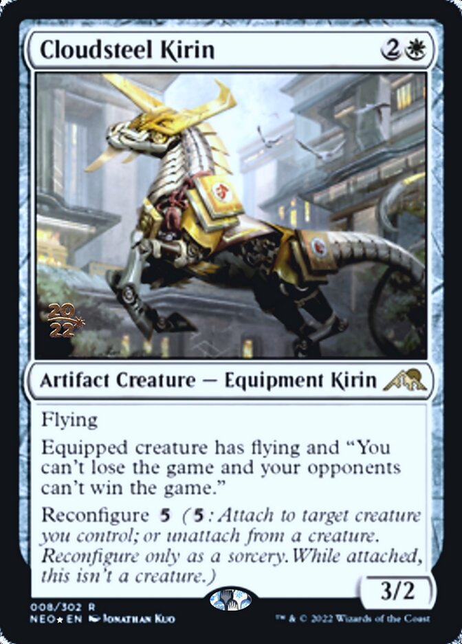 Cloudsteel Kirin [Kamigawa: Neon Dynasty Prerelease Promos] - Magic: The Gathering - Card Brawlers | Quebec | Canada |