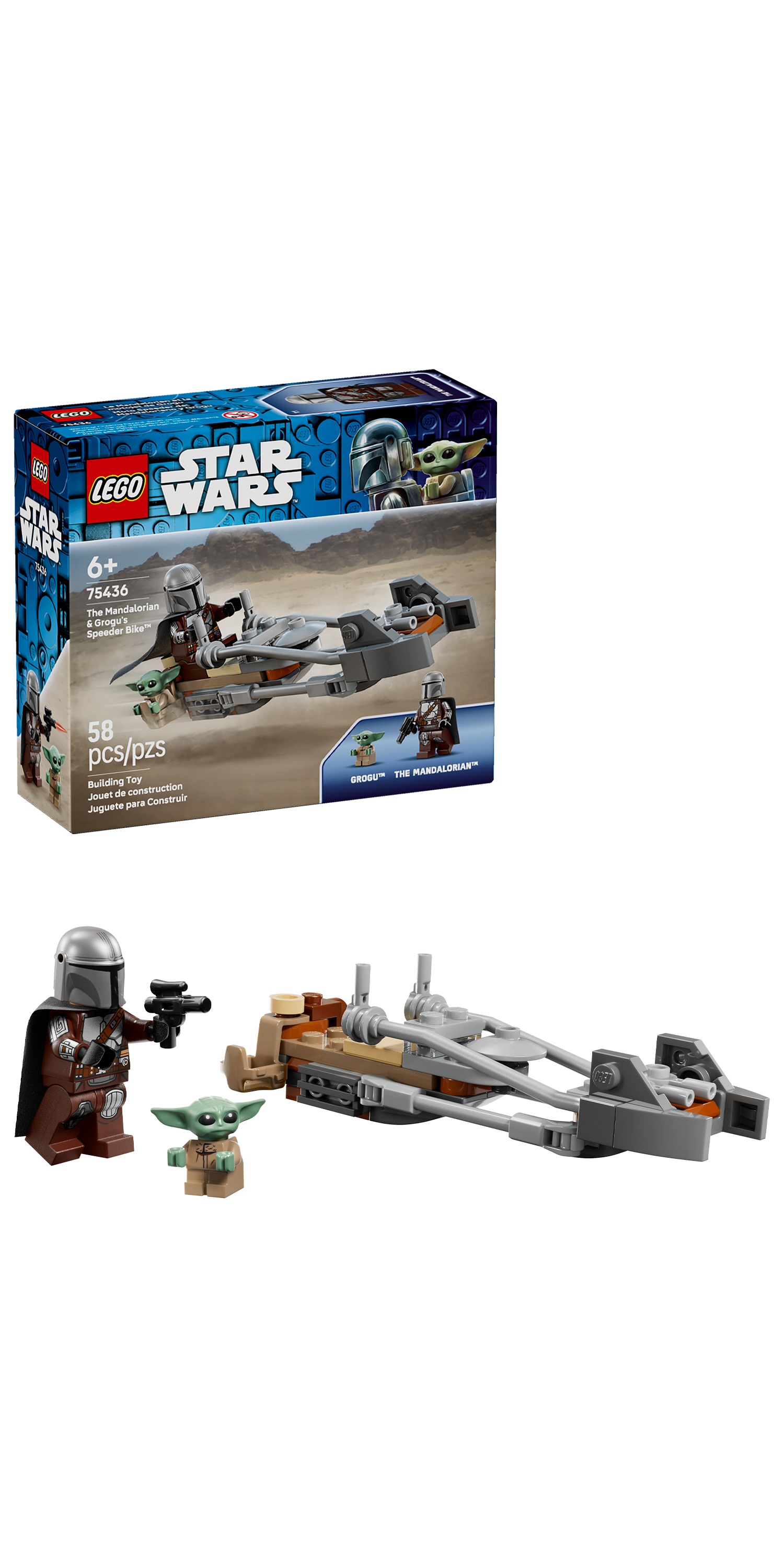LEGO® - Star Wars TM - The Mandalorian & Grogu's Speeder's bike - Building Kit - 75436 - Lego - Card Brawlers | Quebec | Canada |