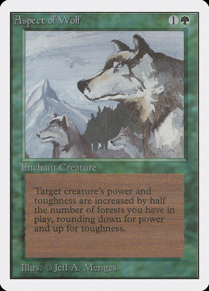 Aspect of Wolf [Unlimited Edition] - Magic: The Gathering - Card Brawlers | Quebec | Canada |