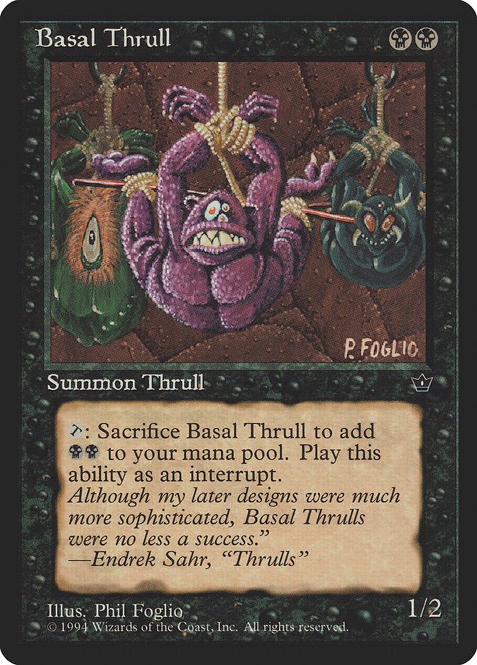 Basal Thrull (Phil Foglio) [Fallen Empires] - Magic: The Gathering - Card Brawlers | Quebec | Canada |