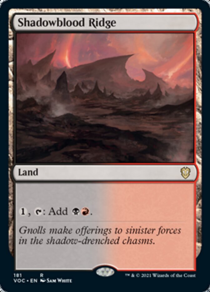 Shadowblood Ridge [Innistrad: Crimson Vow Commander] - Magic: The Gathering - Card Brawlers | Quebec | Canada |