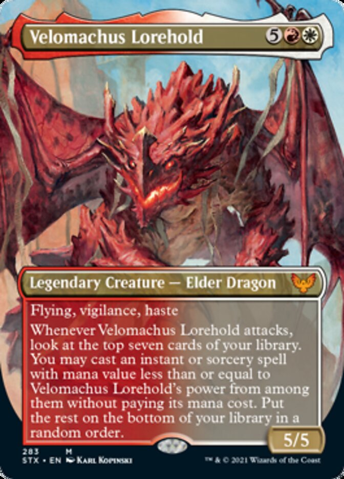 Velomachus Lorehold (Borderless Alternate Art) [Strixhaven: School of Mages] - Magic: The Gathering - Card Brawlers | Quebec | Canada |