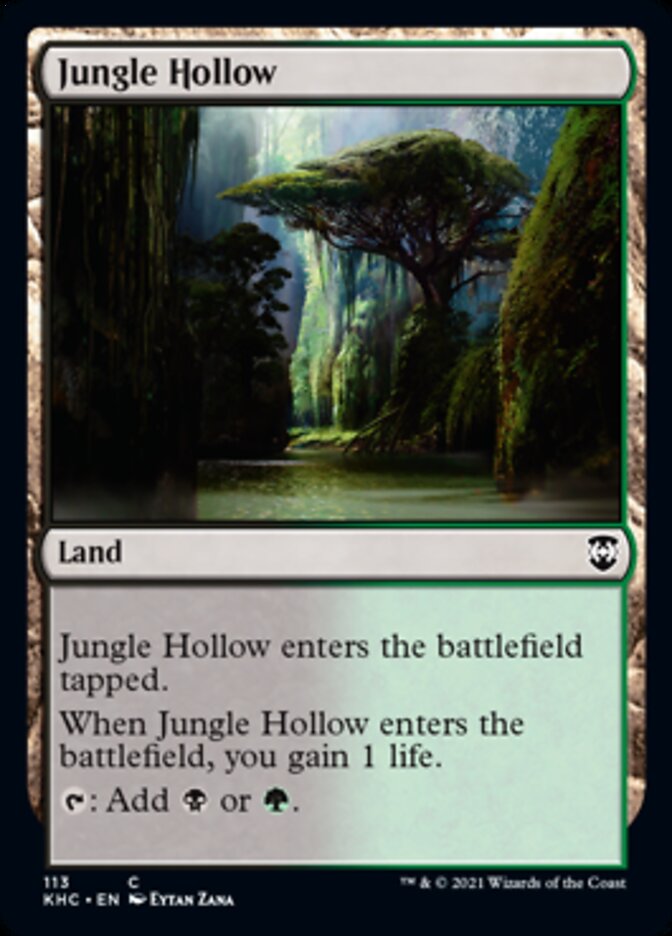 Jungle Hollow [Kaldheim Commander] - Magic: The Gathering - Card Brawlers | Quebec | Canada |