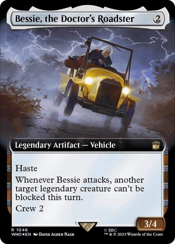 Bessie, the Doctor's Roadster (Extended Art) (Surge Foil) [Doctor Who] - Magic: The Gathering - Card Brawlers | Quebec | Canada |