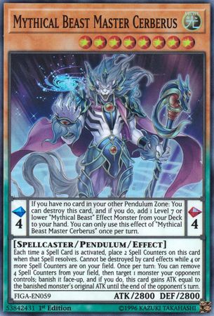 Mythical Beast Master Cerberus [FIGA-EN059] Super Rare - Yu-Gi-Oh! - Card Brawlers | Quebec | Canada |