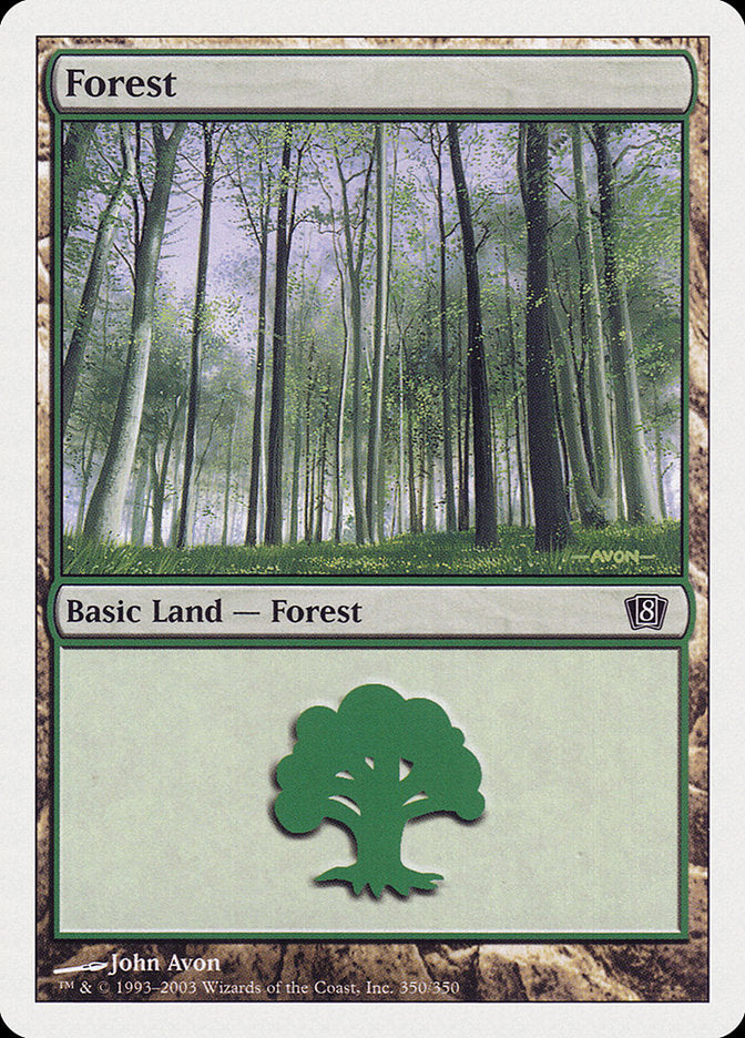 Forest (350) [Eighth Edition] - Magic: The Gathering - Card Brawlers | Quebec | Canada |