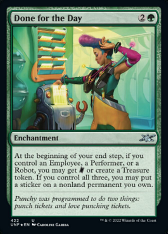 Done for the Day (Galaxy Foil) [Unfinity] - Magic: The Gathering - Card Brawlers | Quebec | Canada |