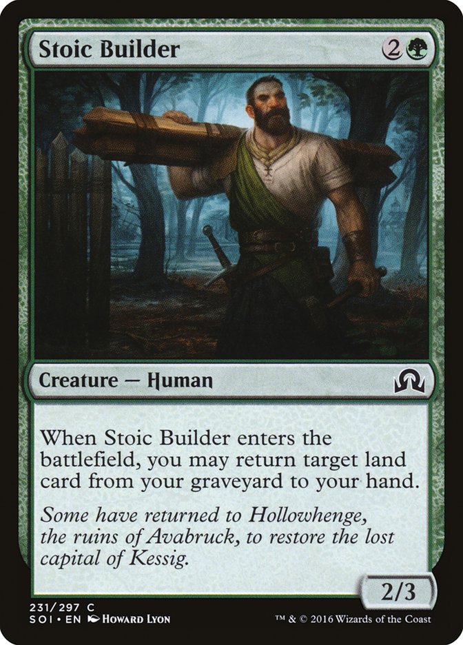 Stoic Builder [Shadows over Innistrad] - Magic: The Gathering - Card Brawlers | Quebec | Canada |
