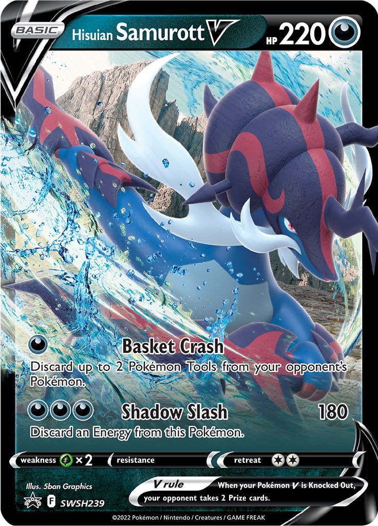 Hisuian Samurott V (SWSH239) [Sword & Shield: Black Star Promos] - Pokémon - Card Brawlers | Quebec | Canada |