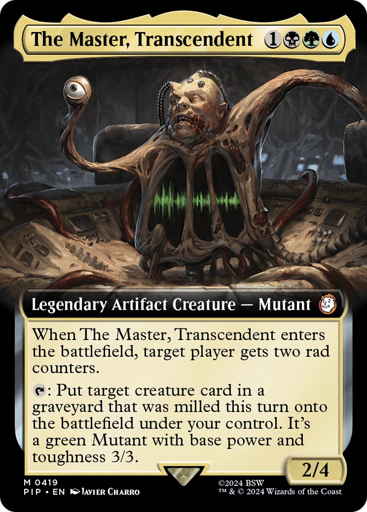 The Master, Transcendent (Extended Art) [Fallout] - Magic: The Gathering - Card Brawlers | Quebec | Canada |