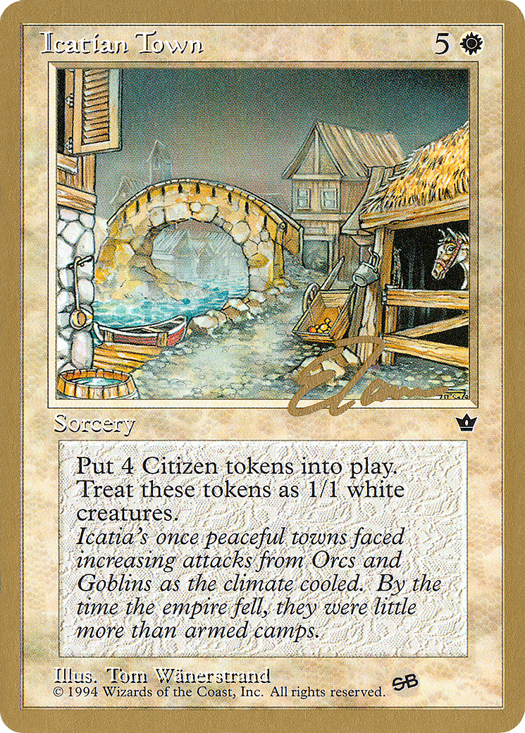 Icatian Town (Eric Tam) (SB) [Pro Tour Collector Set] - Magic: The Gathering - Card Brawlers | Quebec | Canada |