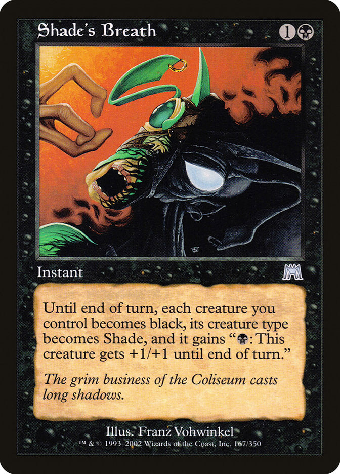 Shade's Breath [Onslaught] - Magic: The Gathering - Card Brawlers | Quebec | Canada |