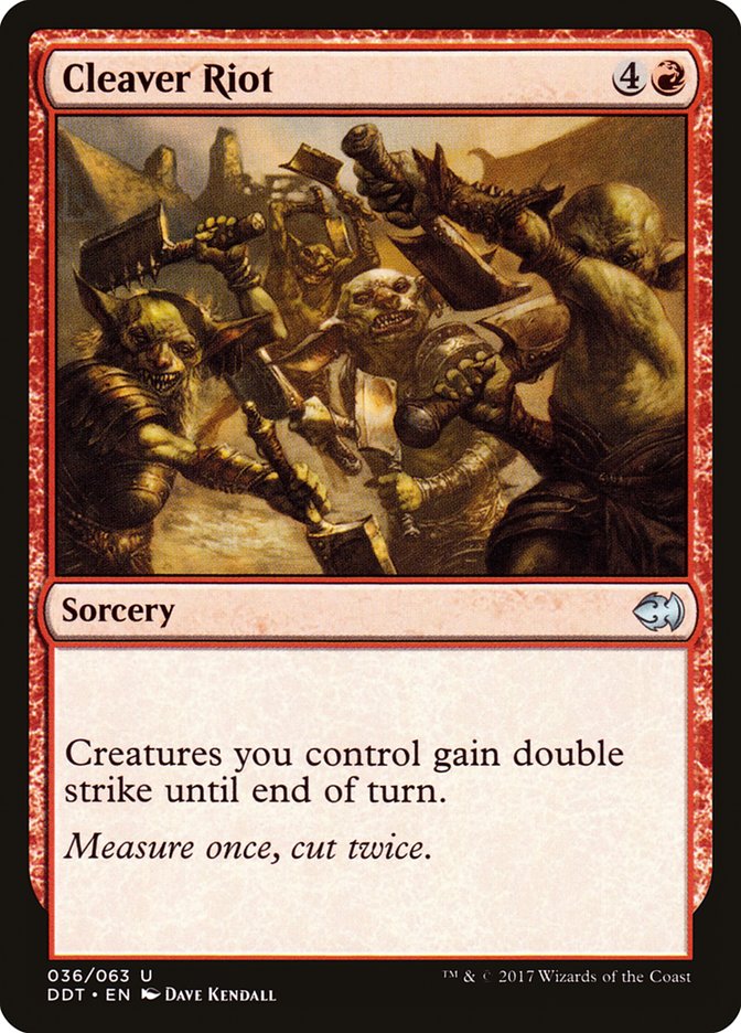Cleaver Riot [Duel Decks: Merfolk vs. Goblins] - Magic: The Gathering - Card Brawlers | Quebec | Canada |