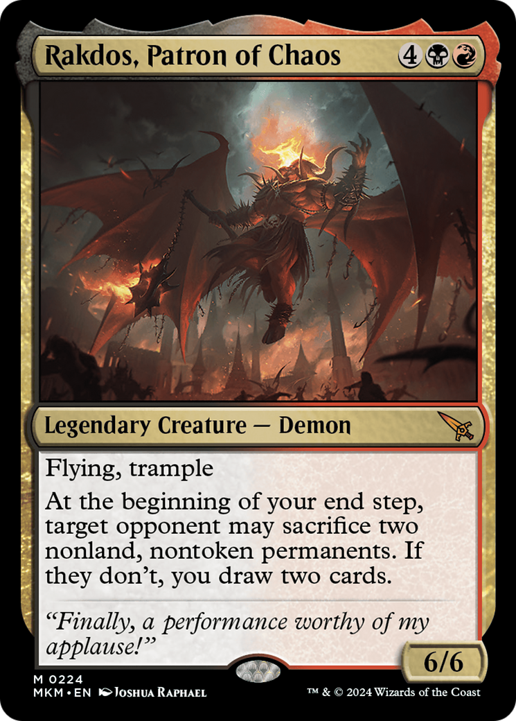 Rakdos, Patron of Chaos [Murders at Karlov Manor] - Magic: The Gathering - Card Brawlers | Quebec | Canada |