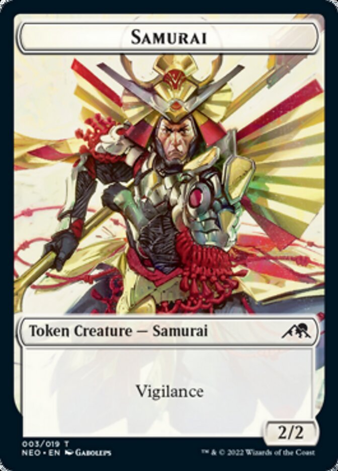 Samurai // Ninja Double-Sided Token [Kamigawa: Neon Dynasty Tokens] - Magic: The Gathering - Card Brawlers | Quebec | Canada |
