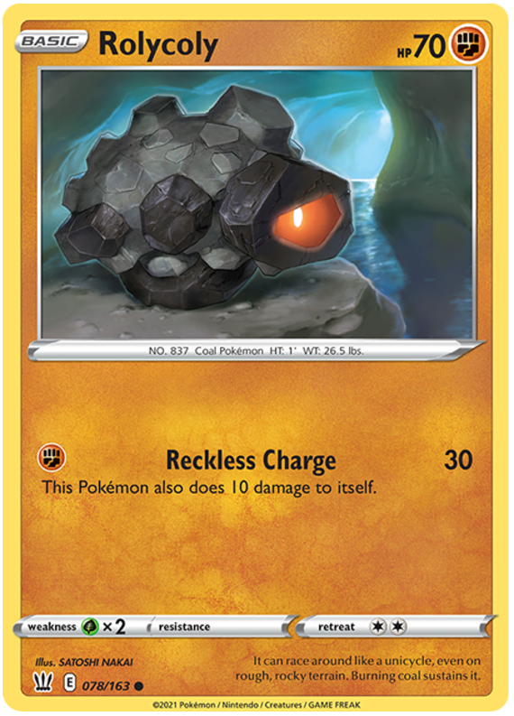 Rolycoly (078/163) [Sword & Shield: Battle Styles] - Pokémon - Card Brawlers | Quebec | Canada |