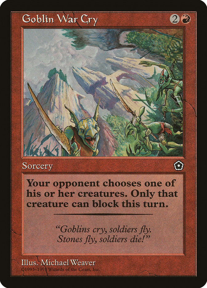 Goblin War Cry [Portal Second Age] - Magic: The Gathering - Card Brawlers | Quebec | Canada |