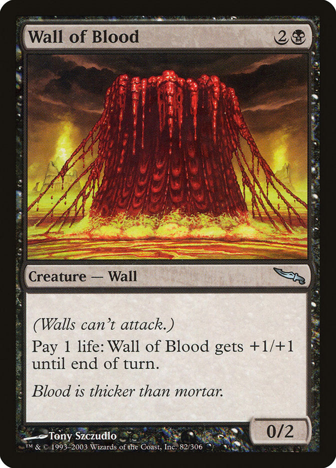 Wall of Blood [Mirrodin] - Magic: The Gathering - Card Brawlers | Quebec | Canada |