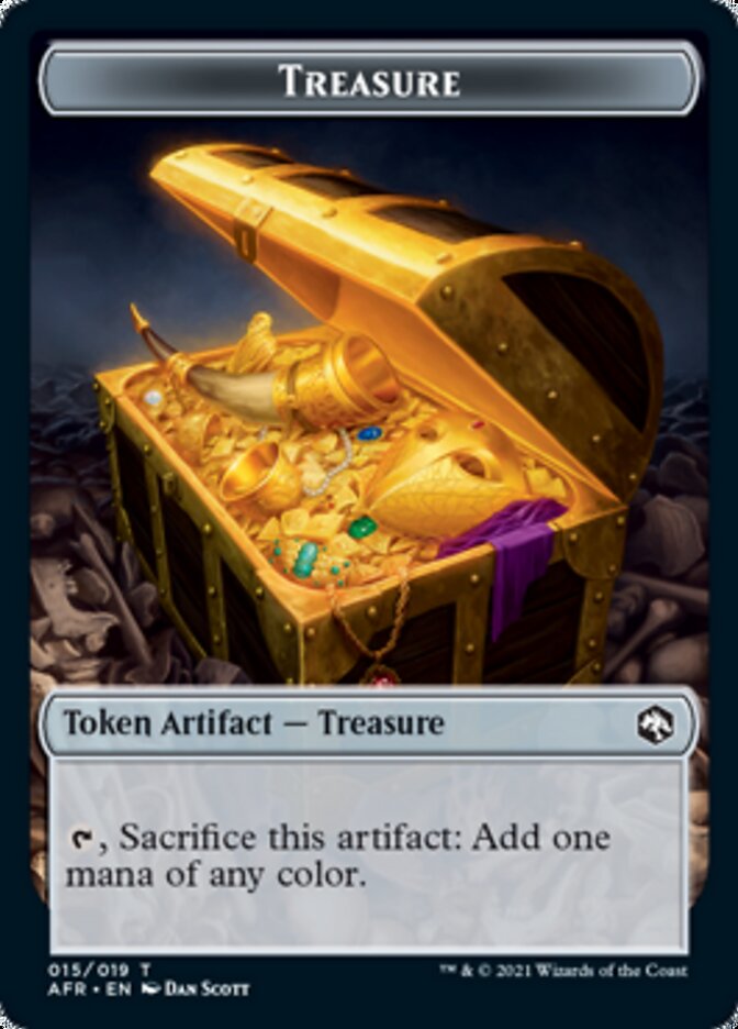 Treasure Token [Dungeons & Dragons: Adventures in the Forgotten Realms Tokens] - Magic: The Gathering - Card Brawlers | Quebec | Canada |