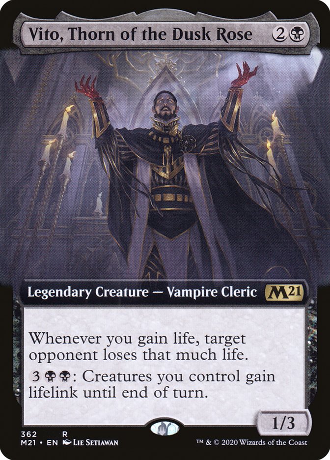 Vito, Thorn of the Dusk Rose (Extended Art) [Core Set 2021] - Magic: The Gathering - Card Brawlers | Quebec | Canada |