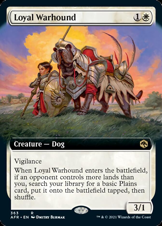 Loyal Warhound (Extended Art) [Dungeons & Dragons: Adventures in the Forgotten Realms] - Magic: The Gathering - Card Brawlers | Quebec | Canada |