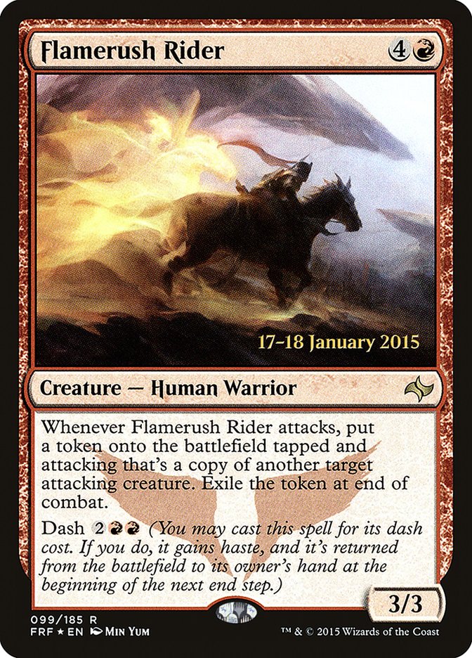 Flamerush Rider [Fate Reforged Prerelease Promos] - Magic: The Gathering - Card Brawlers | Quebec | Canada |
