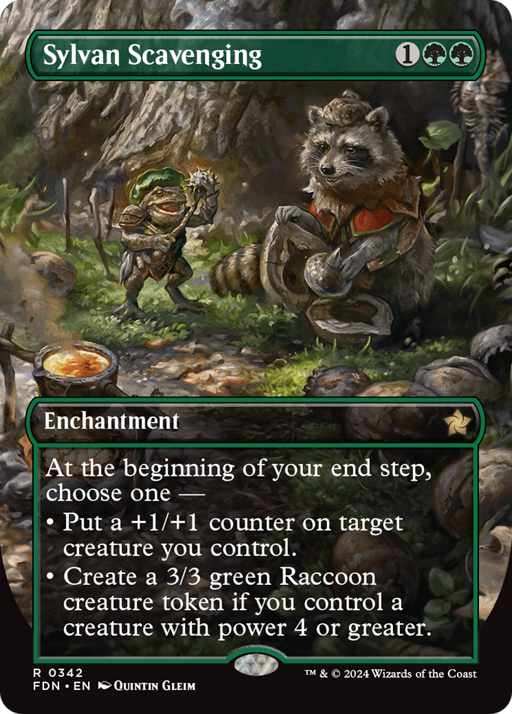 Sylvan Scavenging (Borderless) [Foundations] - Magic: The Gathering - Card Brawlers | Quebec | Canada |