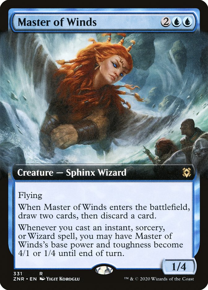 Master of Winds (Extended Art) [Zendikar Rising] - Magic: The Gathering - Card Brawlers | Quebec | Canada |