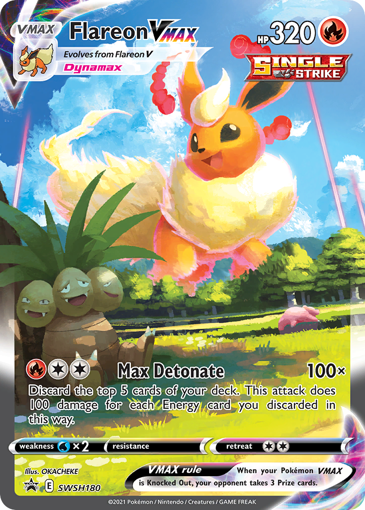 Flareon VMAX (SWSH180) (Jumbo Card) [Sword & Shield: Black Star Promos] - Pokémon - Card Brawlers | Quebec | Canada |