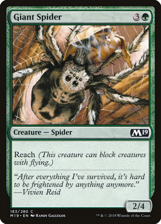 Giant Spider [Core Set 2019] - Magic: The Gathering - Card Brawlers | Quebec | Canada |
