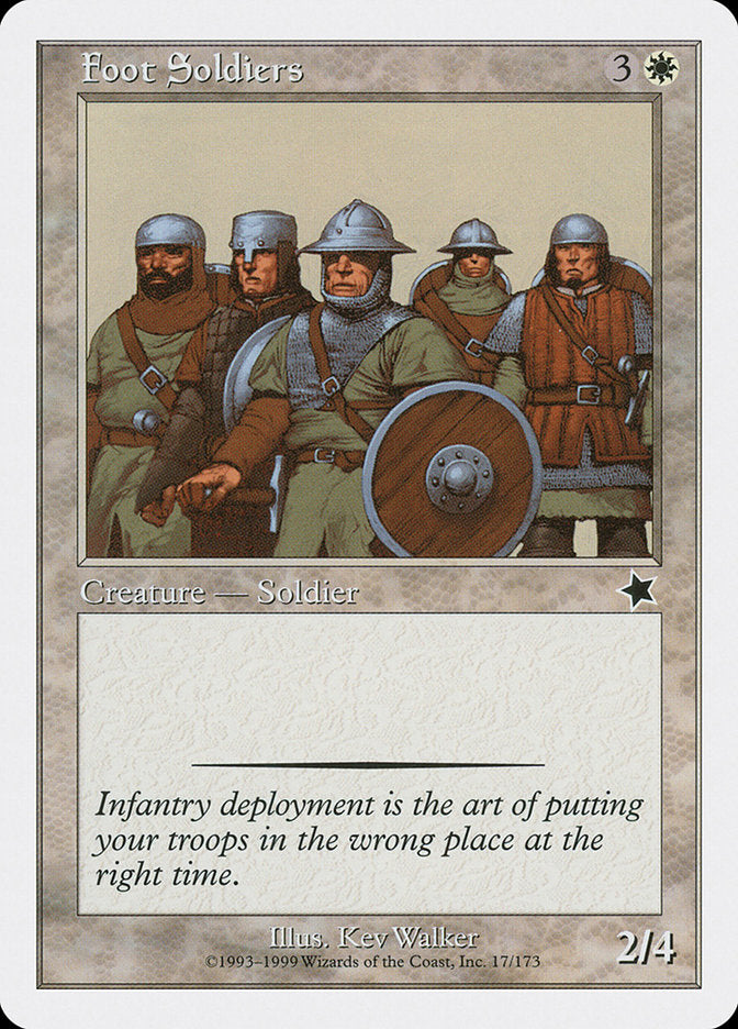 Foot Soldiers [Starter 1999] - Magic: The Gathering - Card Brawlers | Quebec | Canada |
