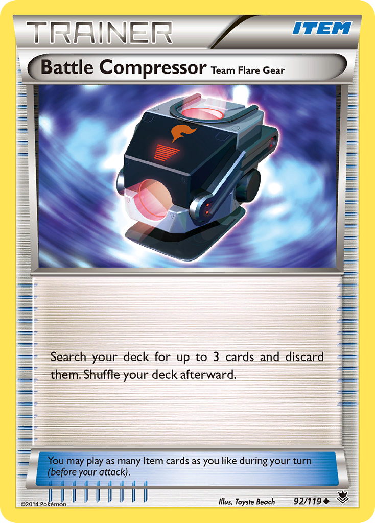 Battle Compressor Team Flare Gear (92/119) [XY: Phantom Forces] - Pokémon - Card Brawlers | Quebec | Canada |