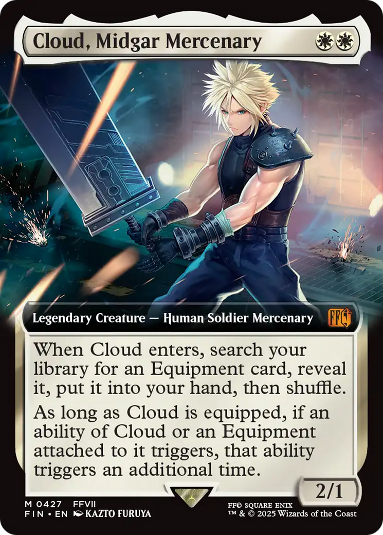 Cloud, Midgar Mercenary (Extended Art) [FINAL FANTASY] - Magic: The Gathering - Card Brawlers | Quebec | Canada |