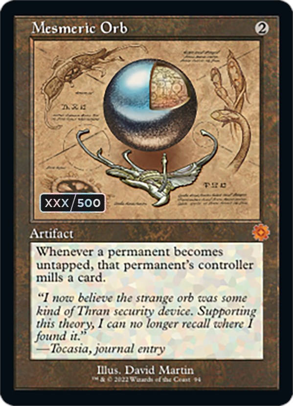 Mesmeric Orb (Retro Schematic) (Serialized) [The Brothers' War Retro Artifacts] - Magic: The Gathering - Card Brawlers | Quebec | Canada |
