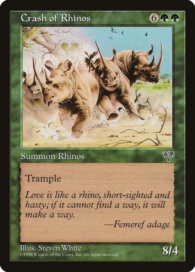 Crash of Rhinos [Mirage] - Magic: The Gathering - Card Brawlers | Quebec | Canada |
