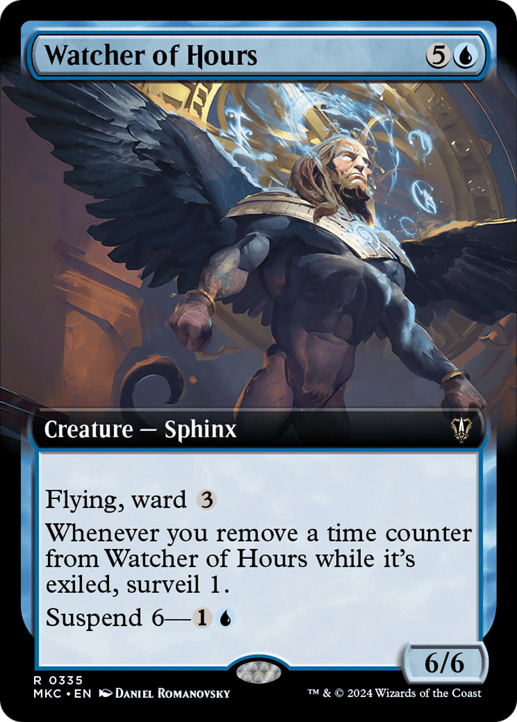 Watcher of Hours (Extended Art) [Murders at Karlov Manor Commander] - Magic: The Gathering - Card Brawlers | Quebec | Canada |