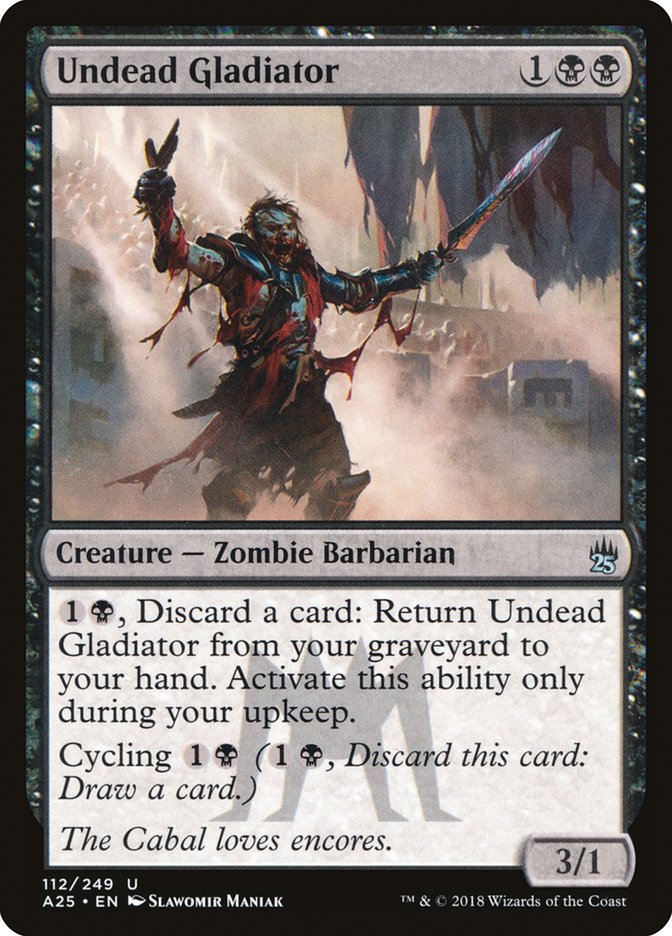 Undead Gladiator [Masters 25] - Magic: The Gathering - Card Brawlers | Quebec | Canada |