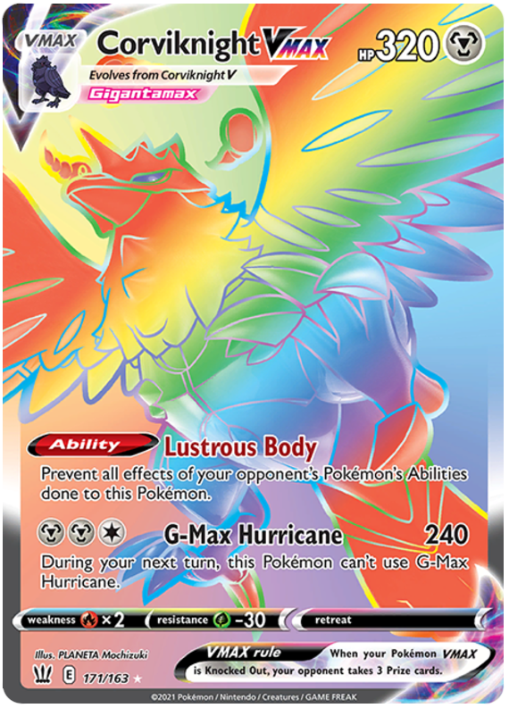 Corviknight VMAX (171/163) [Sword & Shield: Battle Styles] - Pokémon - Card Brawlers | Quebec | Canada |