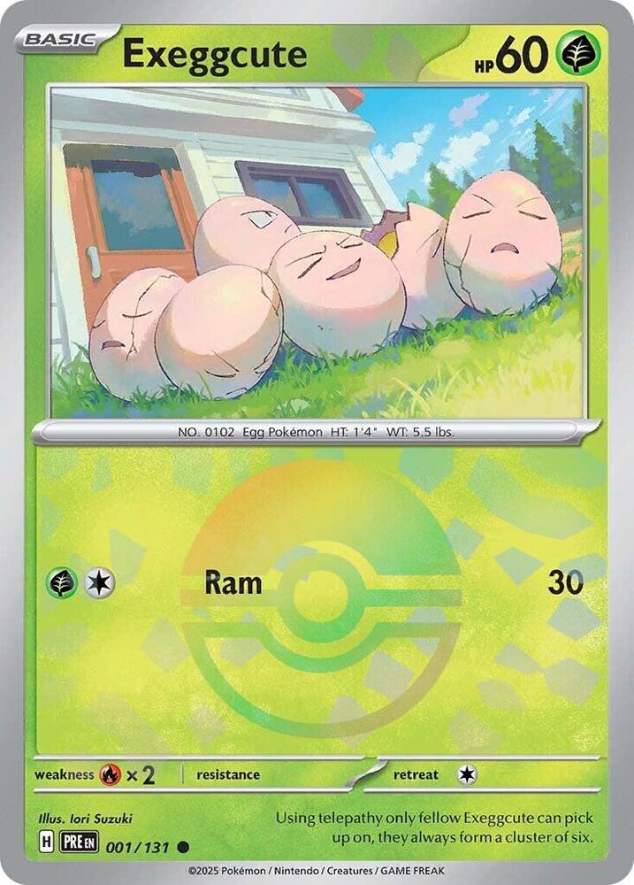 Exeggcute (001/131) (Poke Ball Pattern) [Scarlet & Violet: Prismatic Evolutions] - Pokémon - Card Brawlers | Quebec | Canada |