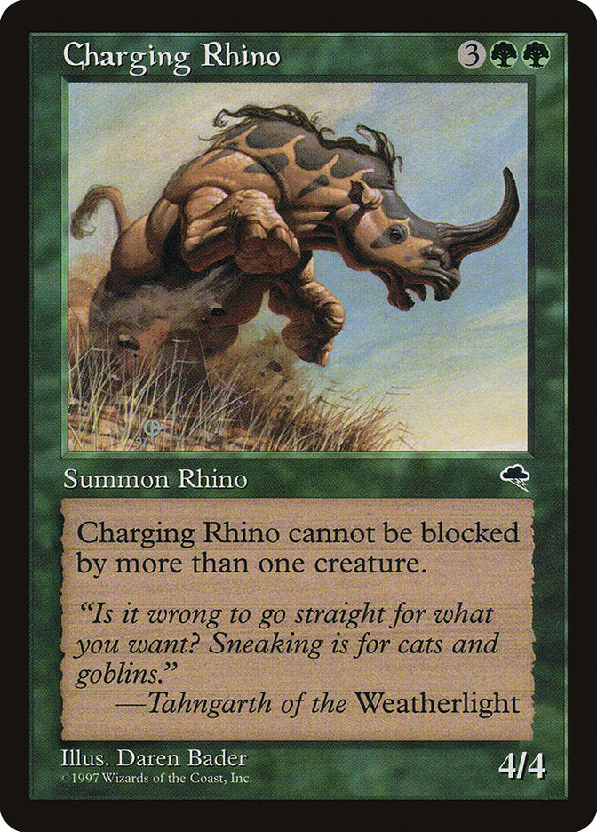 Charging Rhino [Tempest] - Magic: The Gathering - Card Brawlers | Quebec | Canada |
