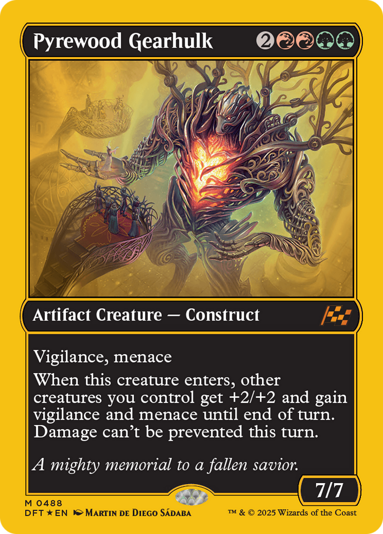 Pyrewood Gearhulk (First-Place Foil) [Aetherdrift] - Magic: The Gathering - Card Brawlers | Quebec | Canada |