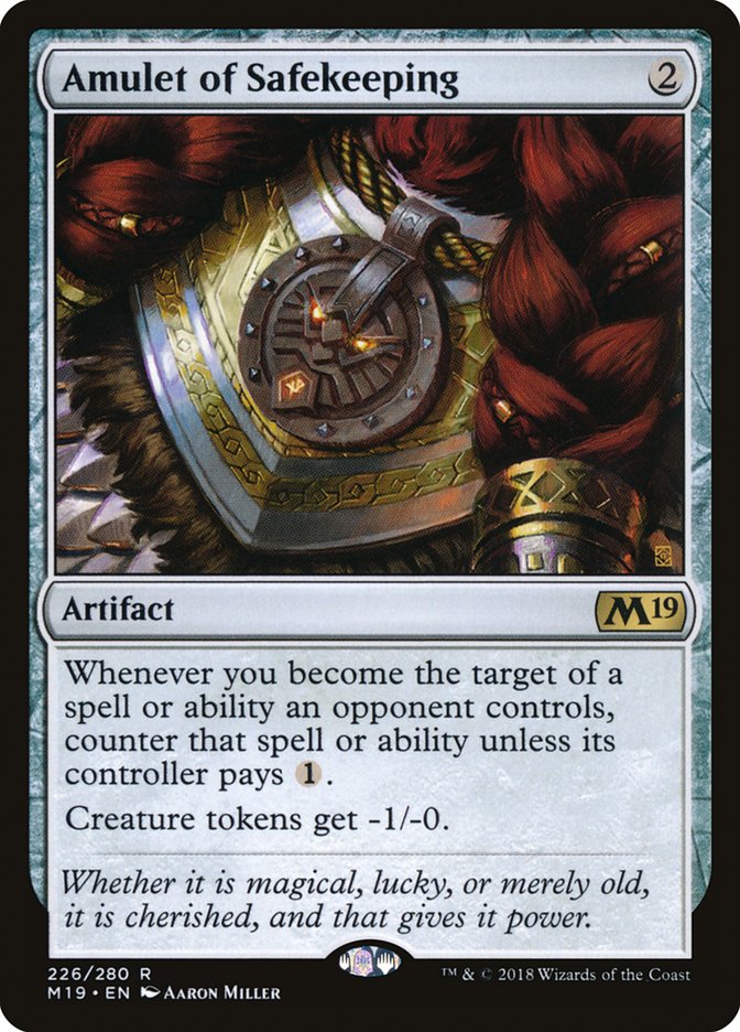 Amulet of Safekeeping [Core Set 2019] - Magic: The Gathering - Card Brawlers | Quebec | Canada |