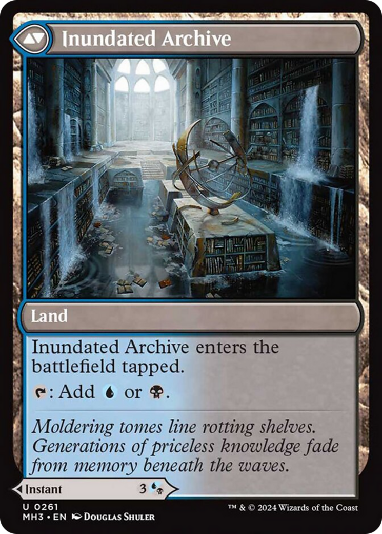 Waterlogged Teachings //Inundated Archive [Modern Horizons 3] - Magic: The Gathering - Card Brawlers | Quebec | Canada |